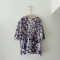printed knit/カットソー　パープル