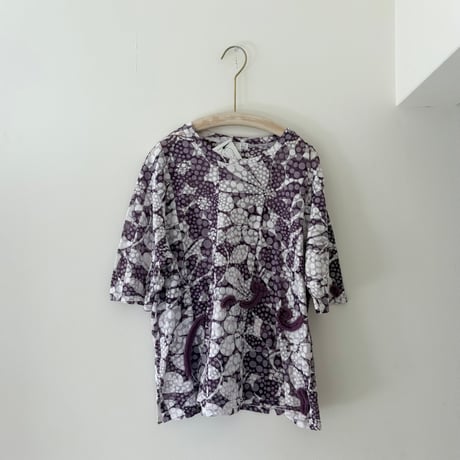 printed knit/カットソー　パープル