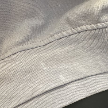 printed knit/スウェットベスト　水色