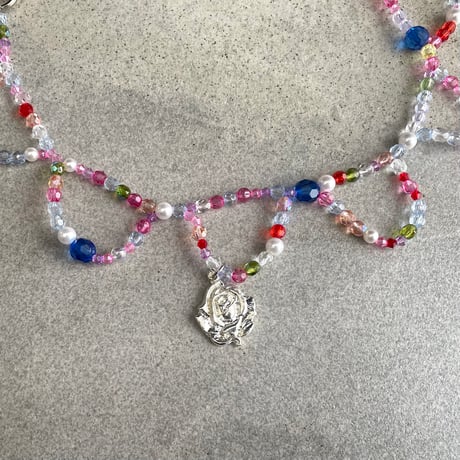 Beads necklace/Rose