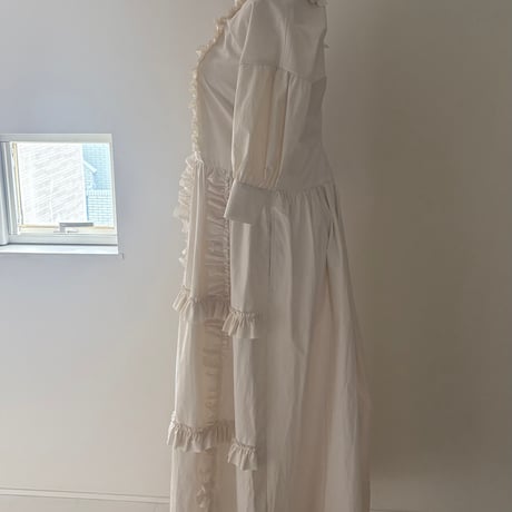 Design 2WAY dress/white