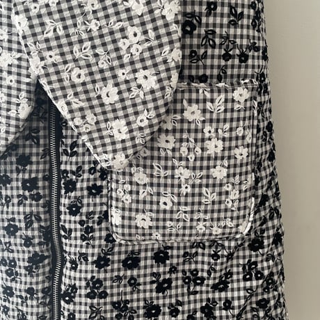 Flower puff vest