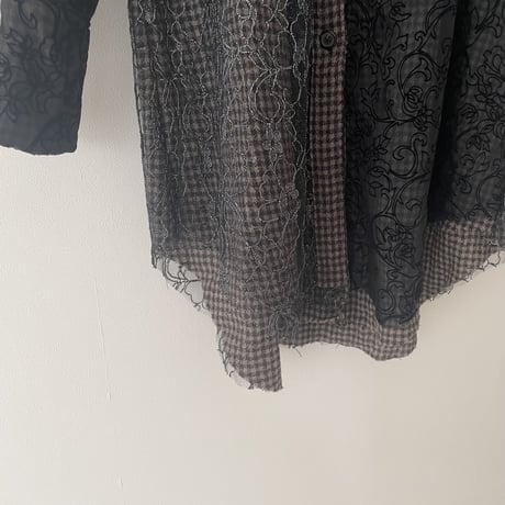 Lace shadow shirt