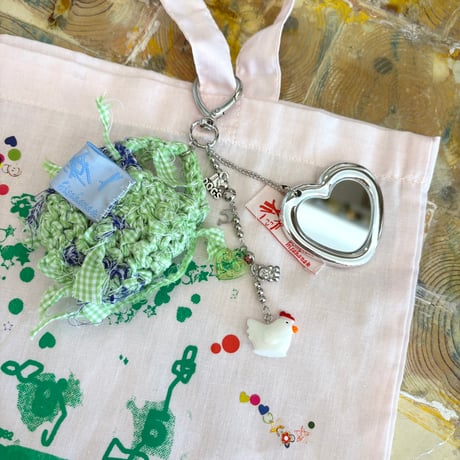 ミニバッグキーホルダー　green