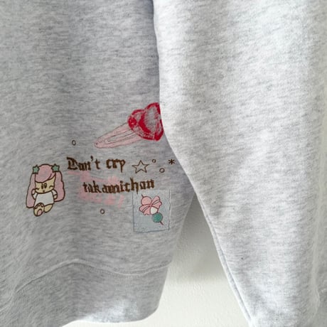 あお木かな　りぼん結びの高みスウェット