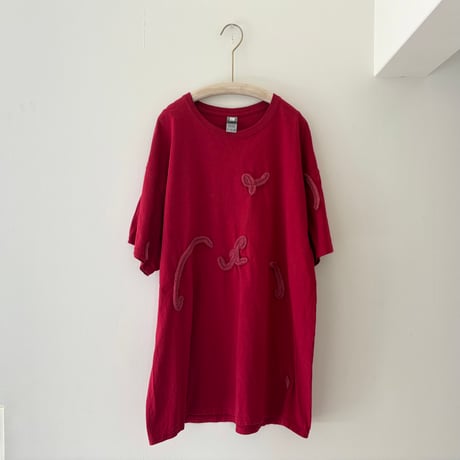 printed knit/T-shirt red