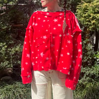 room wear like fleece tops/RED