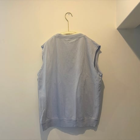 printed knit/sweat vest