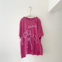 printed　Tシャツ　ピンク