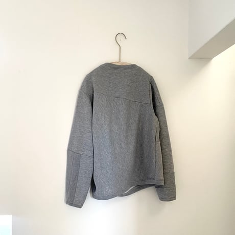 recommend bined sweat shirt with pocket グレー