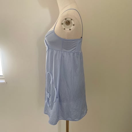 printed knit /lingerie camisole purple
