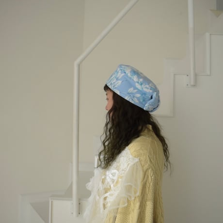 MIZUGASHI RIBBON toque hat  ブルー