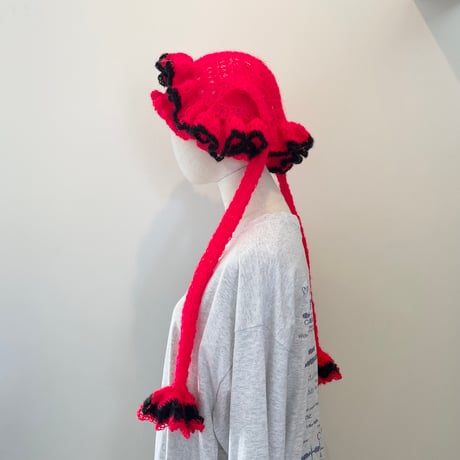 knit cap/red