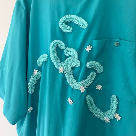 printed knit tops