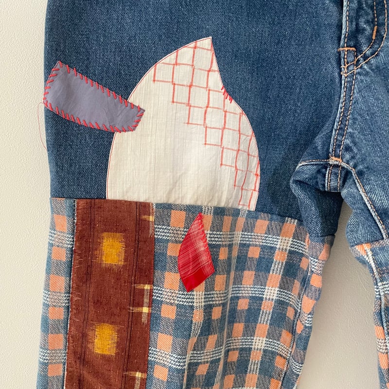 デニムリメイク　オーダー　4・5月分　作業所移動のためお急ぎの方ご注意下さい Lee オーバーオール リー メンズ デニム つなぎ クラッシュ