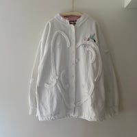 printed knit/カーディガン