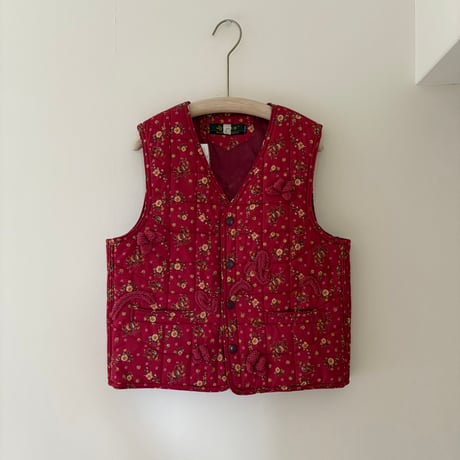 printed knit/ベスト