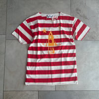 ロケットTシャツ　border/red