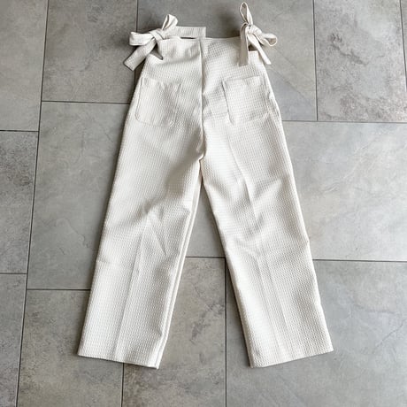 waffle pants ivory