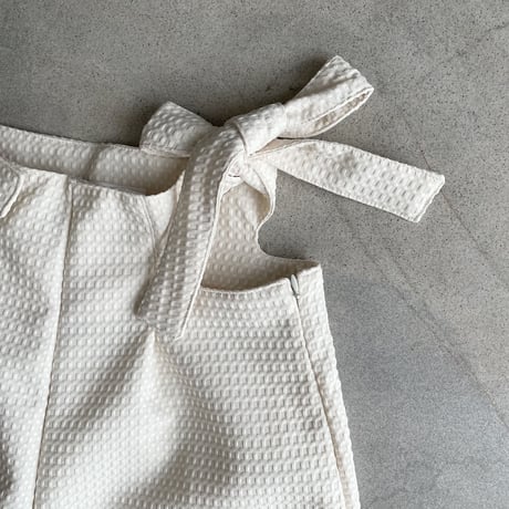 waffle pants ivory