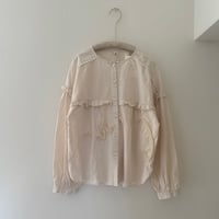 printed knit blouse