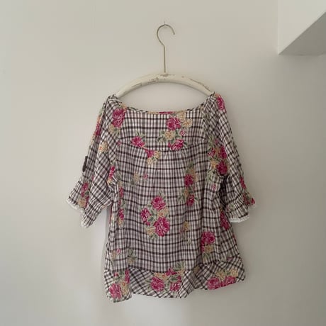 printed knit /blouse