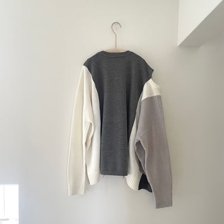 remake knit pullover(santa)