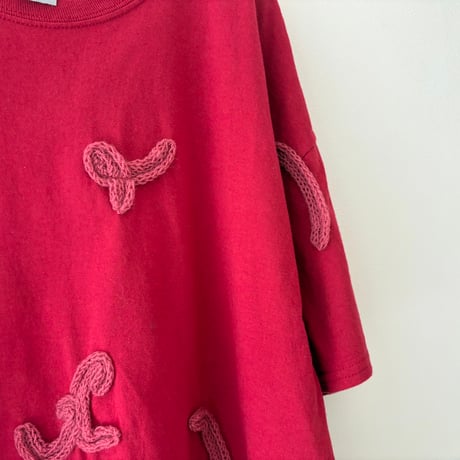 printed knit/T-shirt red