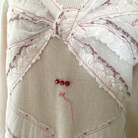 knit dress アイボリー(RM0606)