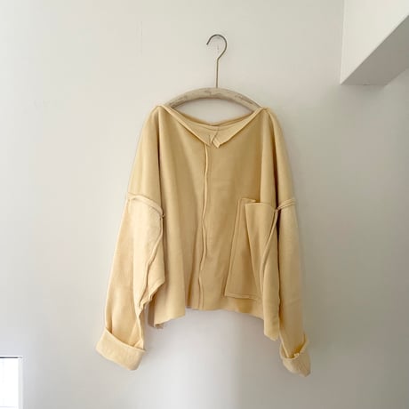 fleece tops /クリームイエロー