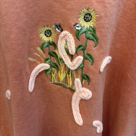 printed knit /orange
