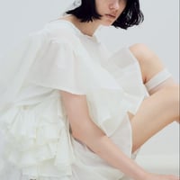 WILD THINGS poncho with scarf  white