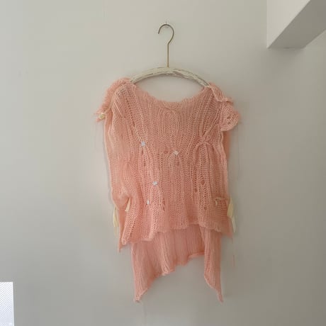 hand knit vest short