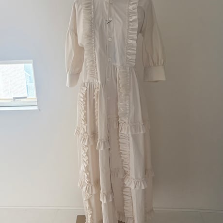 Design 2WAY dress/white