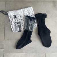 9 pitch knit socks black