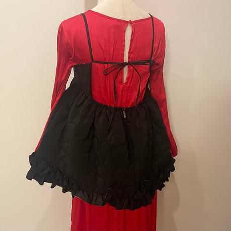 quilting camisole blouse/black