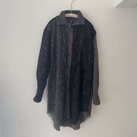 Lace shadow shirt
