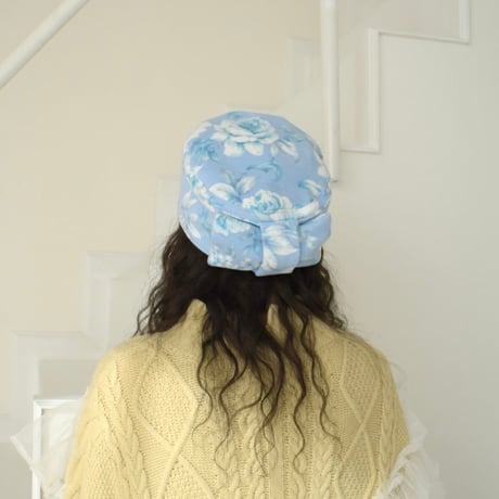 MIZUGASHI RIBBON toque hat  ブルー