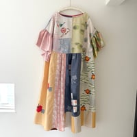 紬のワンピース