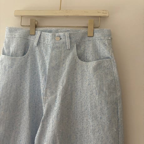 loop needle denim pants