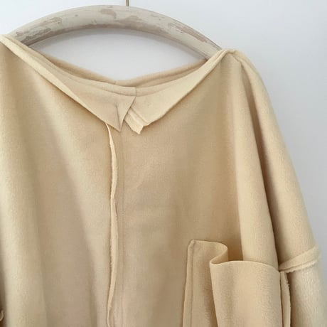 fleece tops /クリームイエロー
