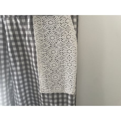 salopette trousers　gingham