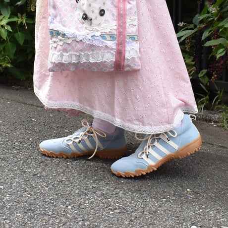 sneaker/Double bow/Denim