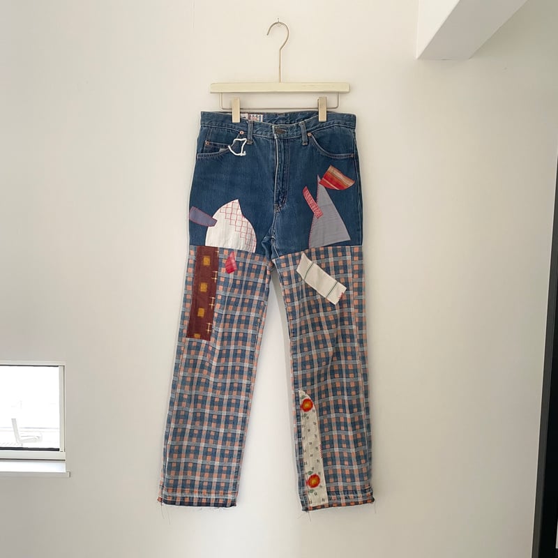 Remake Damage pants auskou デニム　リメイク Remake Damage pants auskou Dickies リメイク - メルカリ
