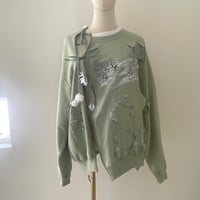 sweat cardigan/rabbit