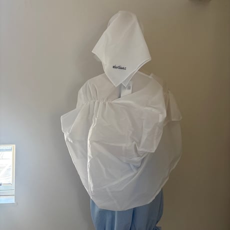 WILD THINGS poncho with scarf  white