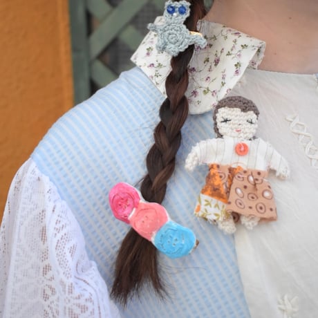 Doll hair clip set