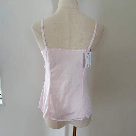 printed knit /lingerie camisole pink