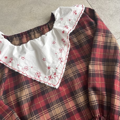 handkerchief dress  checked