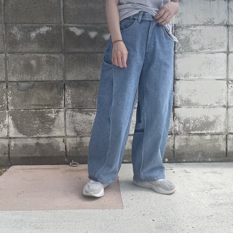freehand denim long pants light blue